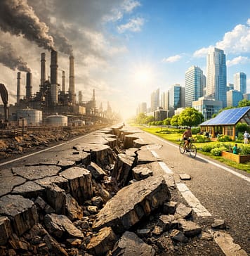 Gefangen im Gestern: Warum fossile Systeme echten Fortschritt ausbremsen das-fossile-bremst-innovation_illustration