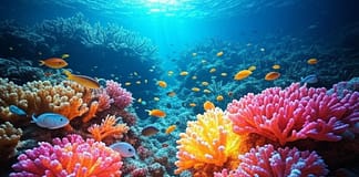 Korallenfische im Hitzetest: Überlebenskünstler im Wandel der Ozeane Korallen_Fische_Erwärmung_Ozean_Illustration