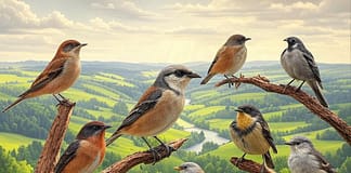 Flieg nicht zu nah an die Sonne – Europas Vögel und ihre klimatischen Grenzen Vögel_Europa_Illustration