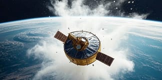 Klimawandel im All: Wie Treibhausgase das Problem mit Weltraumschrott verschärfen Weltraumschrott_Satelliten_Illustration