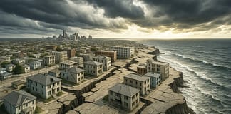 Amerikas Städte sinken – und mit ihnen ein Teil unserer Zukunft Bodensenkung-in-US-Städten_Illustration