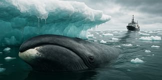 Wenn die Arktis taut – Wie die Grönlandwale unter dem Klimawandel leiden Grönlandwal_Eisschmleze_Klimawandel_Illustration