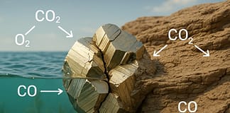 Pyrit im Klimakreislauf – Wie das „Narrengold“ plötzlich ernst genommen wird Pyrit_CO2_Illustration