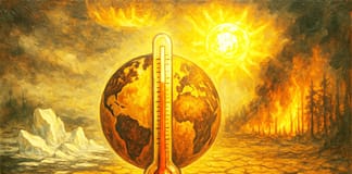 Juli 2025: Der drittwärmste Juli aller Zeiten – und was das wirklich bedeutet Erderwärmung_Global-Warming_Illustration