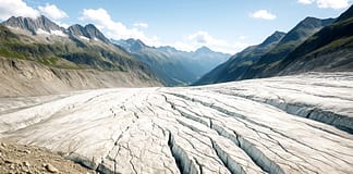 Gletscher am Limit – Wie die Schweiz ihr Eis verliert und was das für uns alle bedeutet Gletscherschmelze_Schweiz_Illustration