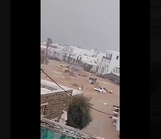 Sintflut über den Kykladen – Wenn Inselidylle im Wasser versinkt Überschwemmungen_Mykonos_ScreenX