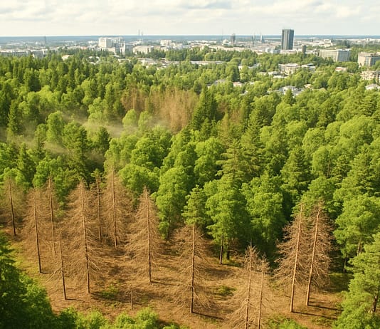 Stirbt der Stadtwald? Wie Klimawandel urbane boreale Wälder bedroht Sterben-borealer-Wälder_Illustration